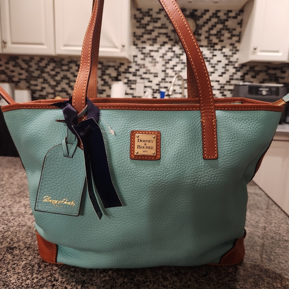 Dooney & Bourke Handbags - Dooney & Bourke Mint and Brown Women's Tote Bag